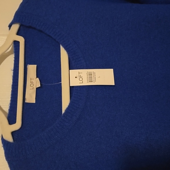 LOFT Sweater Royal Blue - Size Large L New NWT - Picture 2 of 3